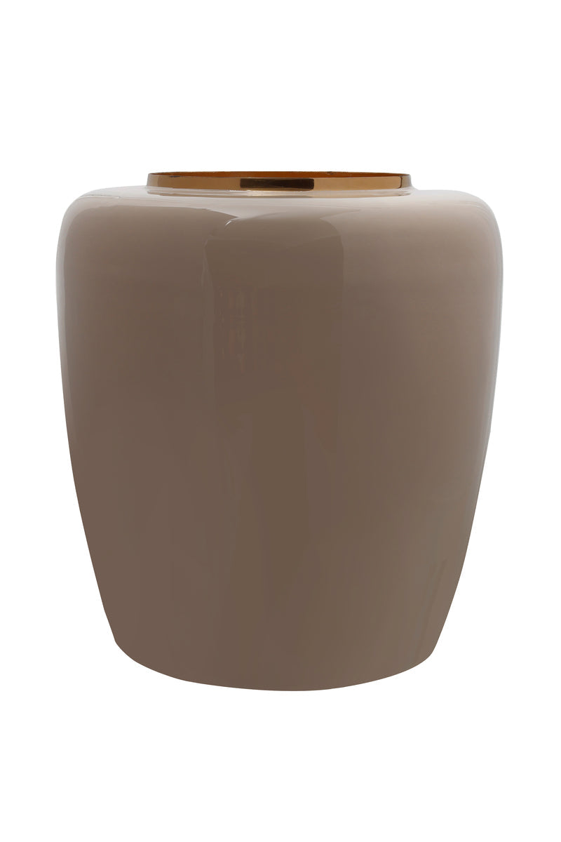 InStyle by Kayoom Vase Artisse 100-IN Taupe / Gold- #QZM2E-TAU