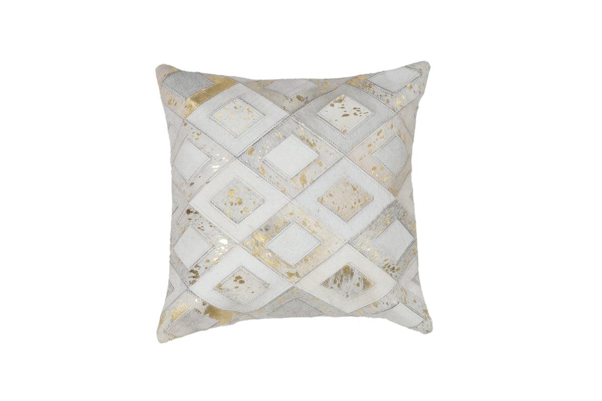 Kayoom Spark Pillow 110 Elfenbein / Gold Elfenbein / Gold-45cm x 45cm- #5BDPP-45-45