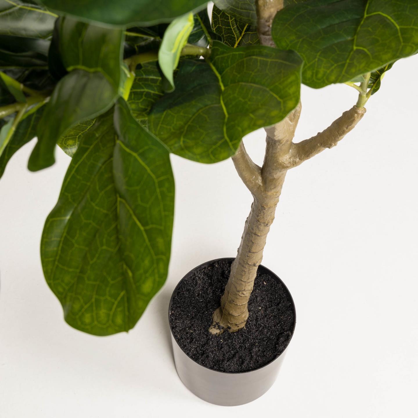 Kave Home Ficus Kunstpflanze 150 cm Grün, Schwarz- #AA5689
