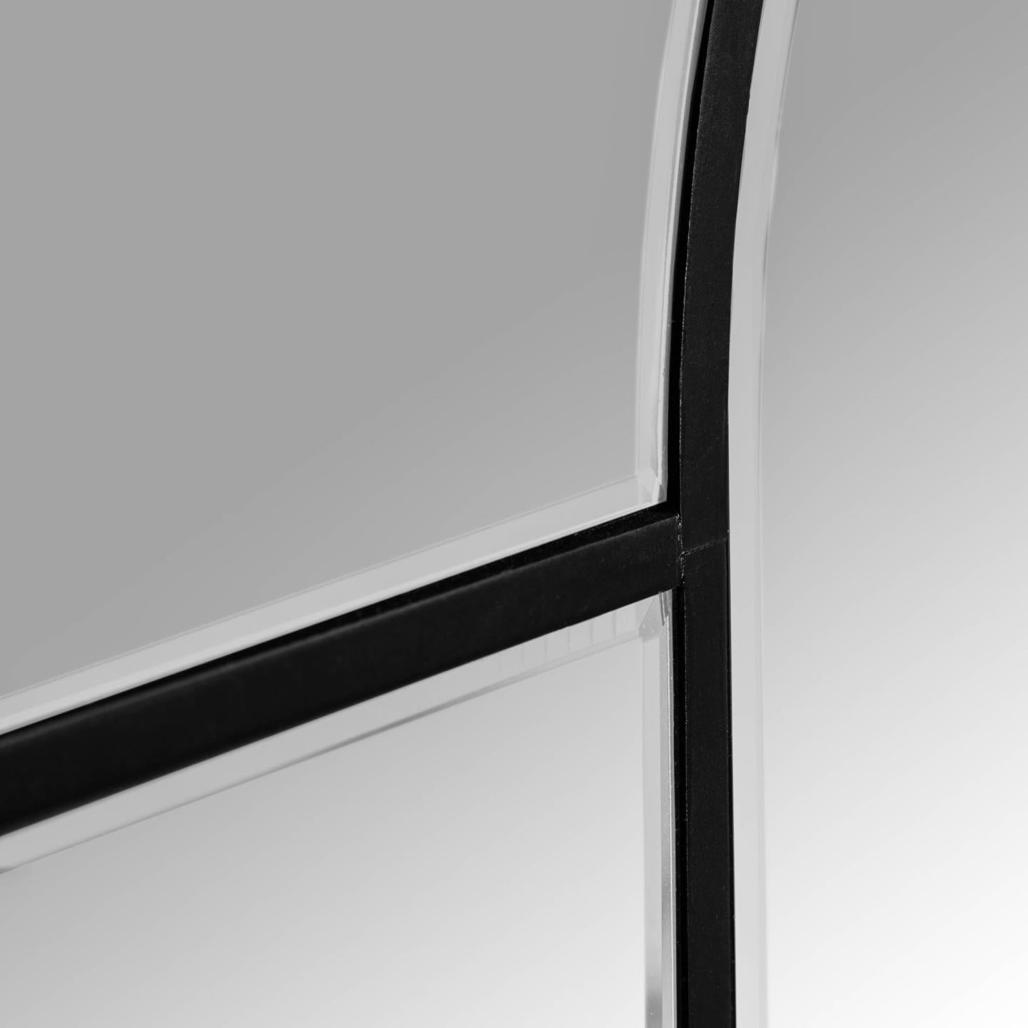 Kave Home Nediva Spiegel aus schwarzem MDF 88 x 165 cm Schwarz, N/A- #AA6206M12