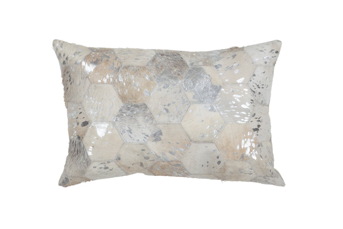 Kayoom Spark Pillow 210 Grau / Silber Grau / Silber-40cm x 60cm- #T16G2-40-60