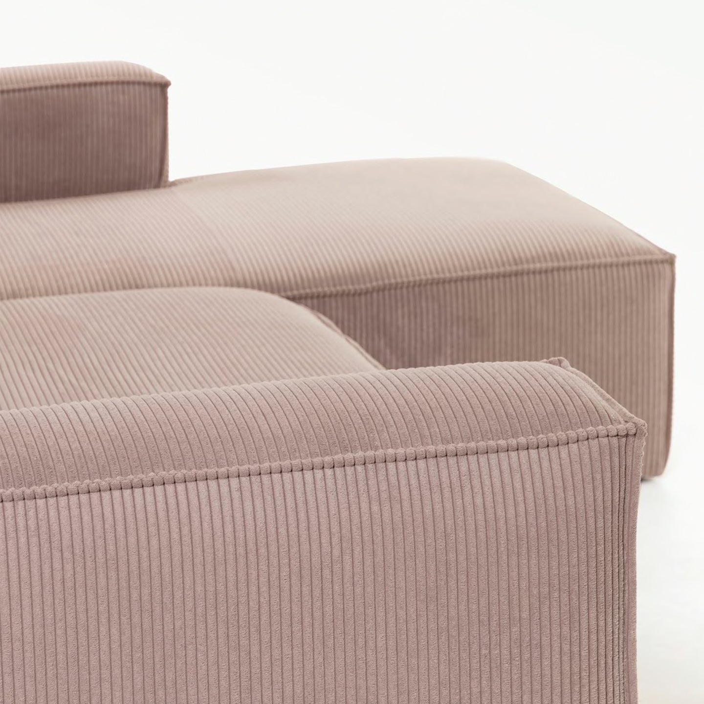 Kave Home Blok 2-Sitzer Sofa mit Chaiselongue rechts Kord - SKU#S574LN24