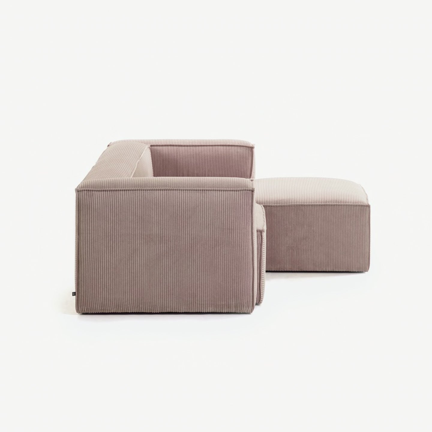 Kave Home Blok 2-Sitzer Sofa mit Chaiselongue rechts Kord - SKU#S574LN24