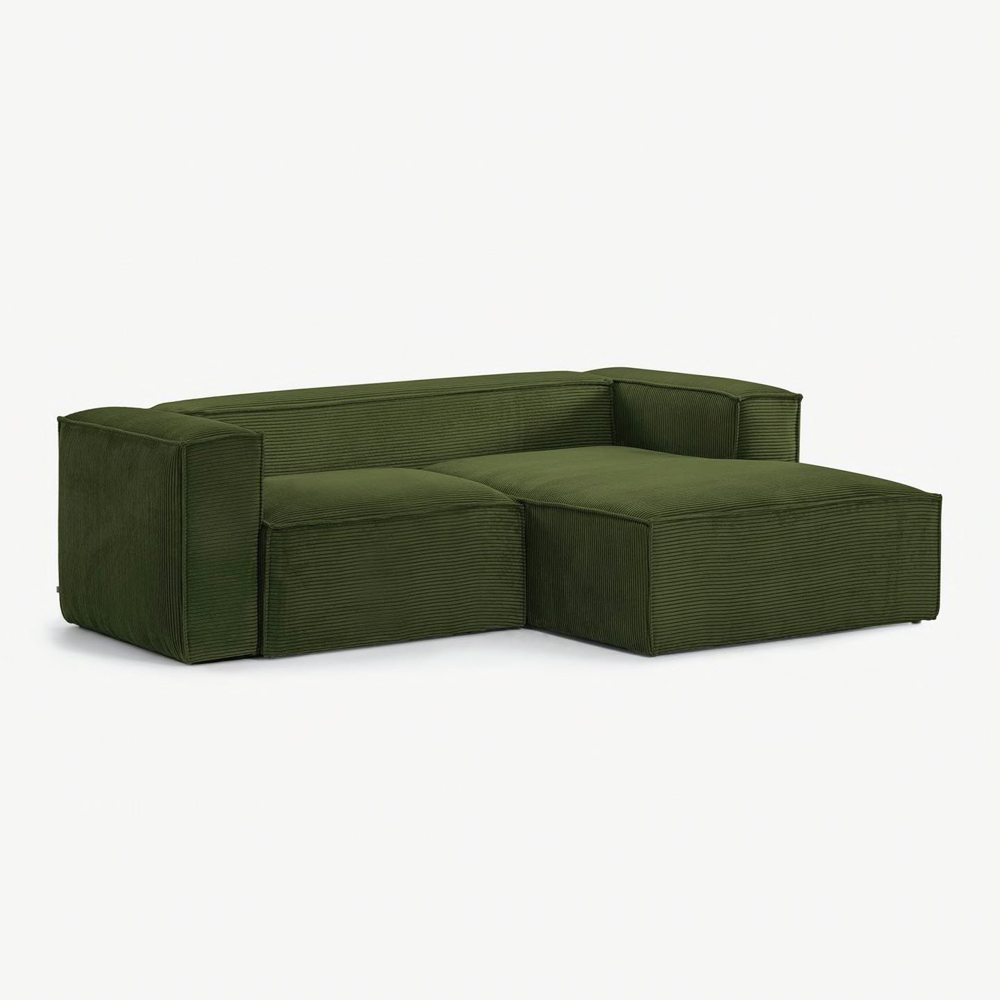 Kave Home Blok 2-Sitzer Sofa mit Chaiselongue rechts Kord - SKU#S574LN19