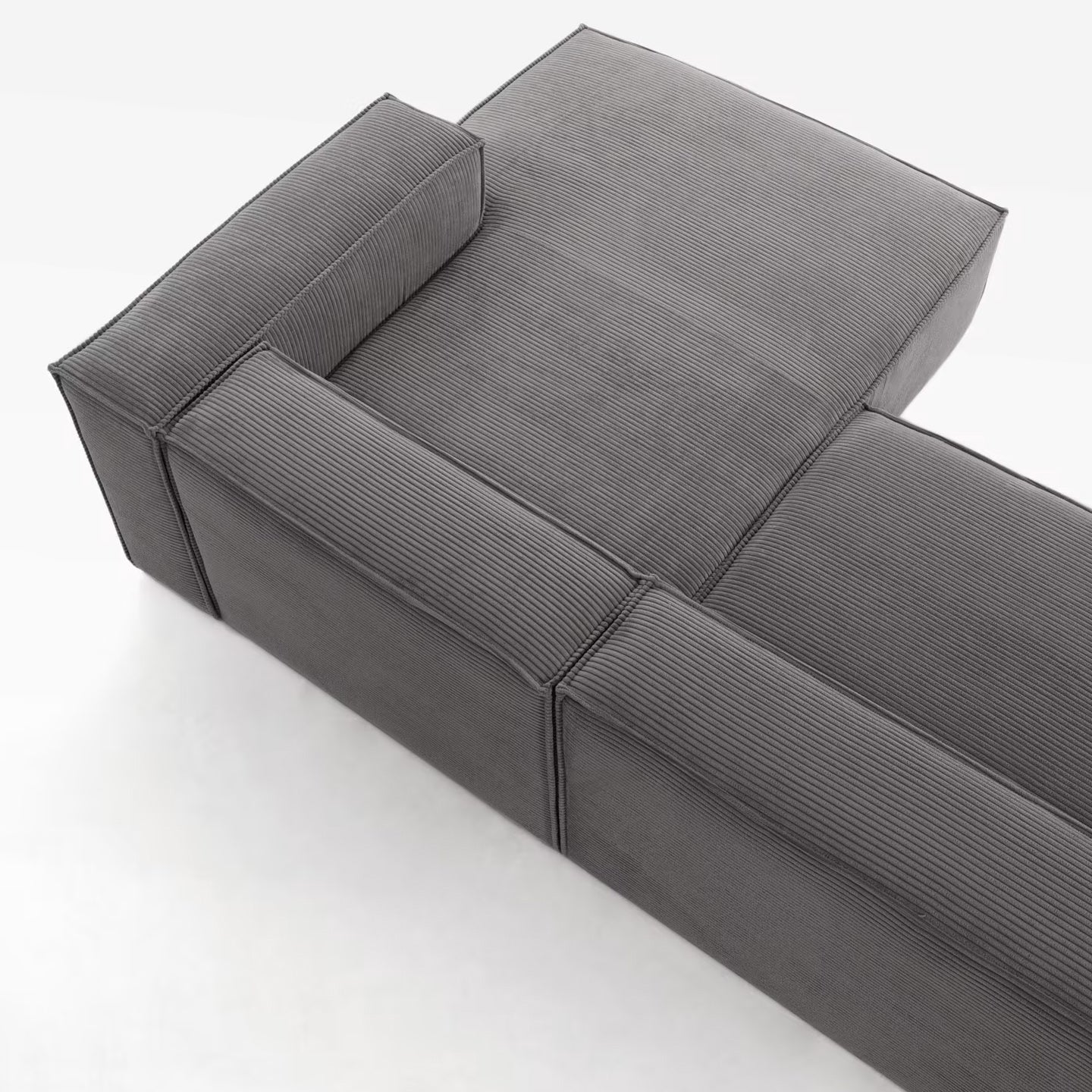 Kave Home Blok 3-Sitzer Sofa Chaiselongue Cord - SKU#S752LN15