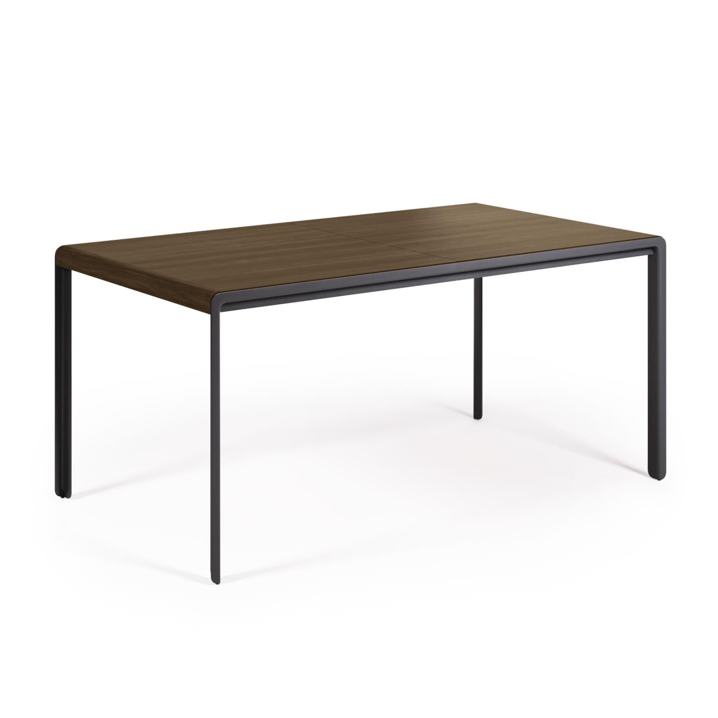 Kave Home Nadyria ausziehbarer Tisch mit Walnussfurnier Natur-160 -> 200 x 90 x 74cm-CC1975M41 #CC1975M41