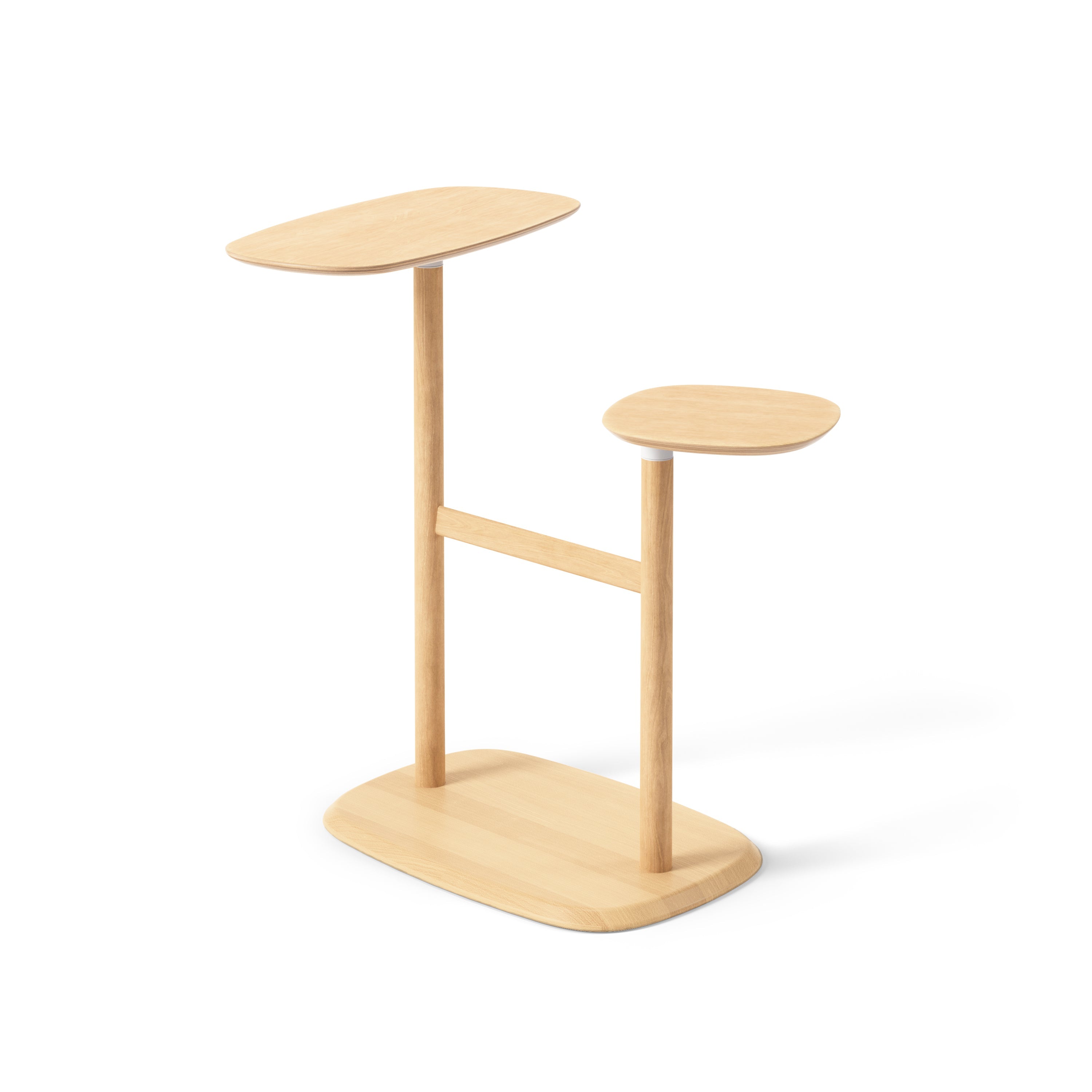 Umbra Swivo Beistelltisch und Nachttisch mit zwei schwenkbaren Tischplatten Natur- #1013759-390