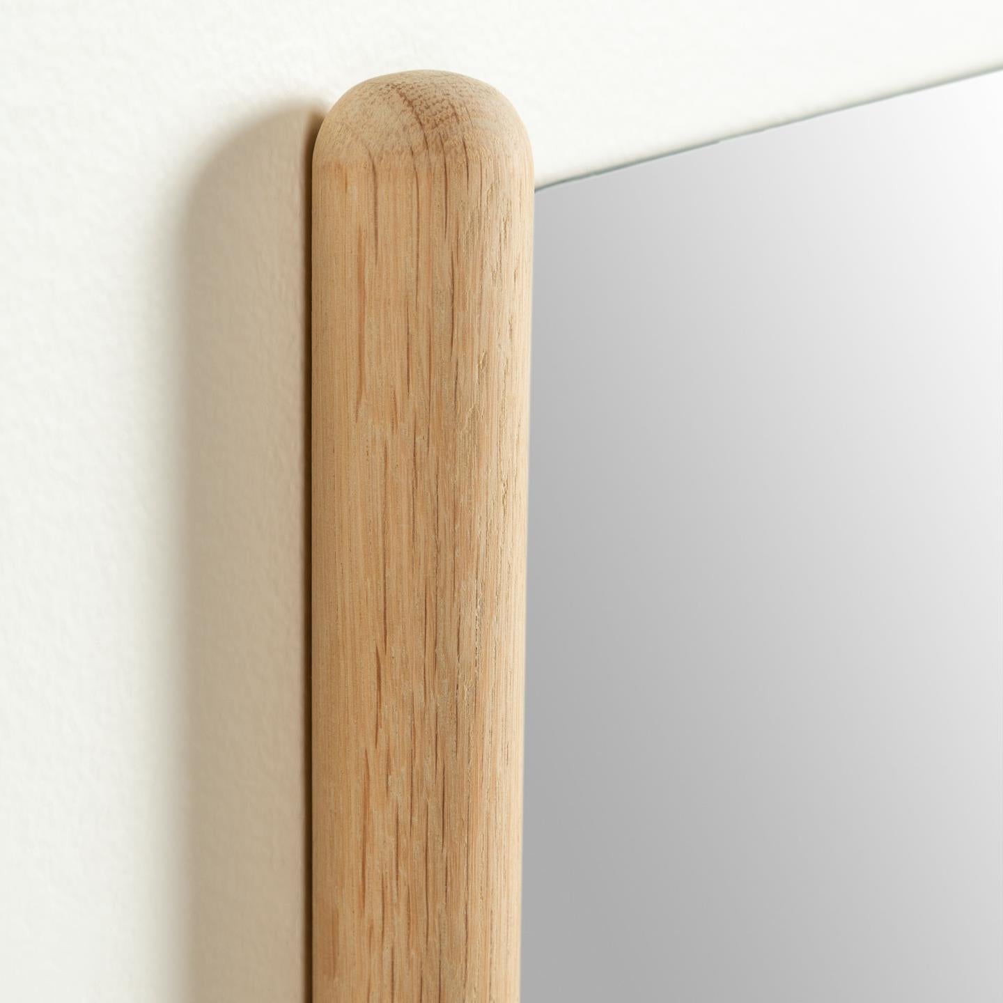Kave Home Natane Spiegel aus Buchenholz 54 x 160 cm Natur- #AA4614M87