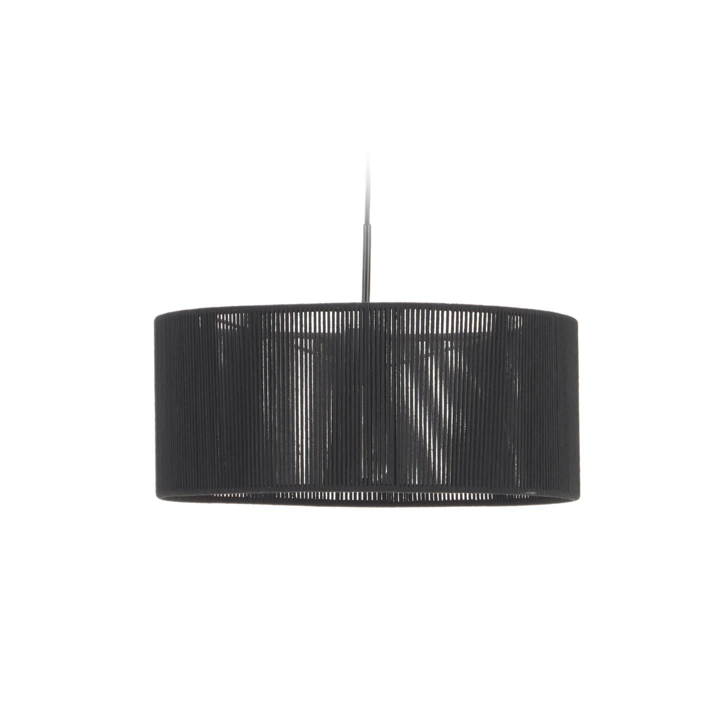 Kave Home Crista Lampenschirm für Deckenlampe Ø 47 cm Schwarz- #AA8745J01