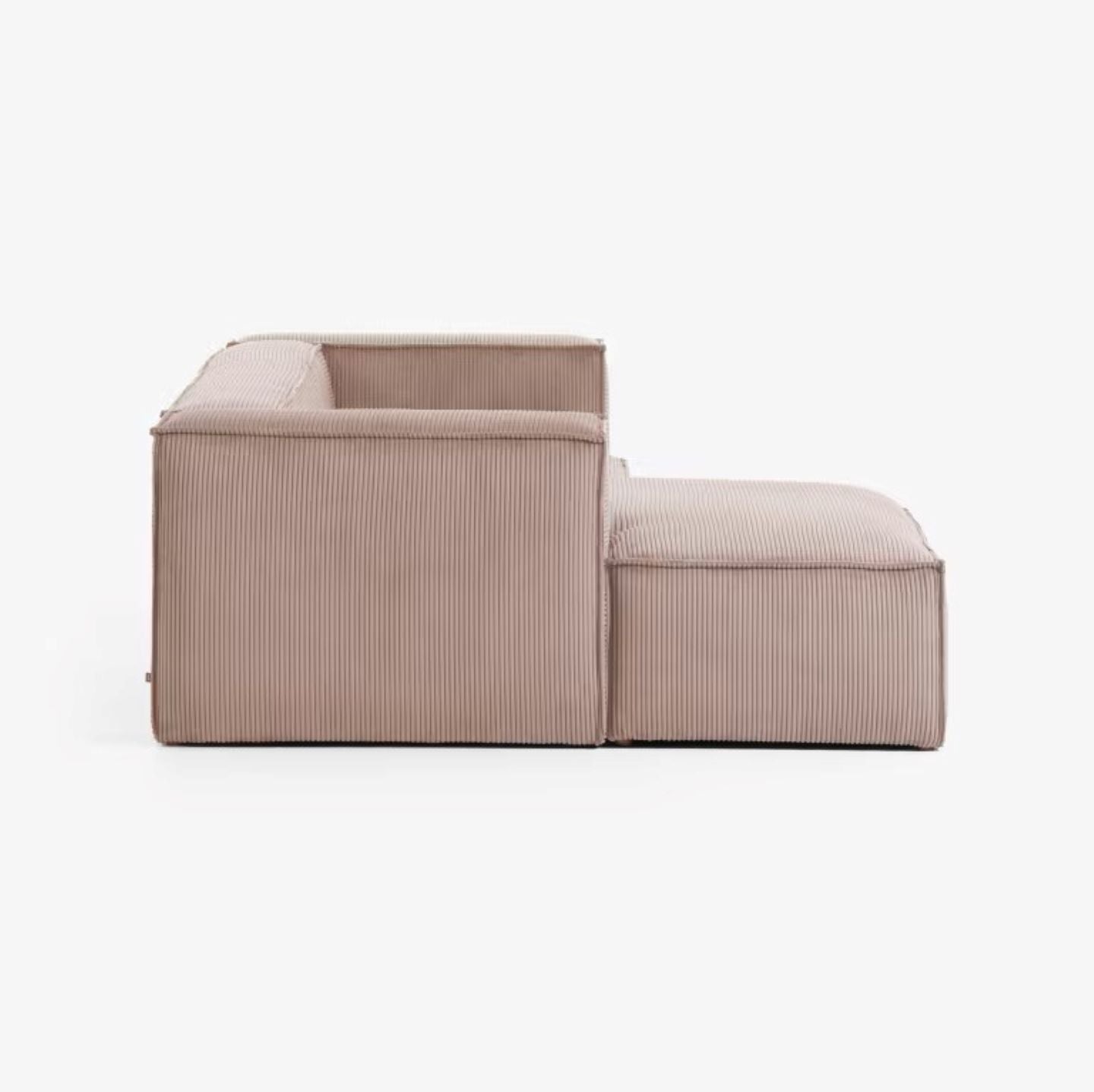 Kave Home Blok 2-Sitzer Sofa mit Chaiselongue links Kord - SKU #S575LN24