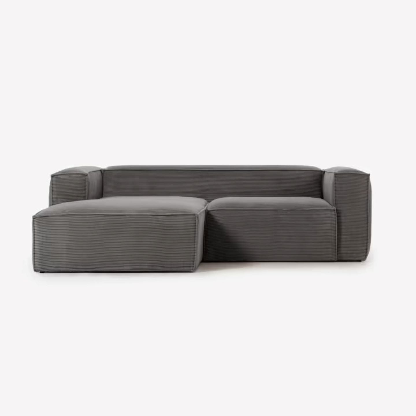 Kave Home Blok 2-Sitzer Sofa mit Chaiselongue links Kord - SKU #S575LN15