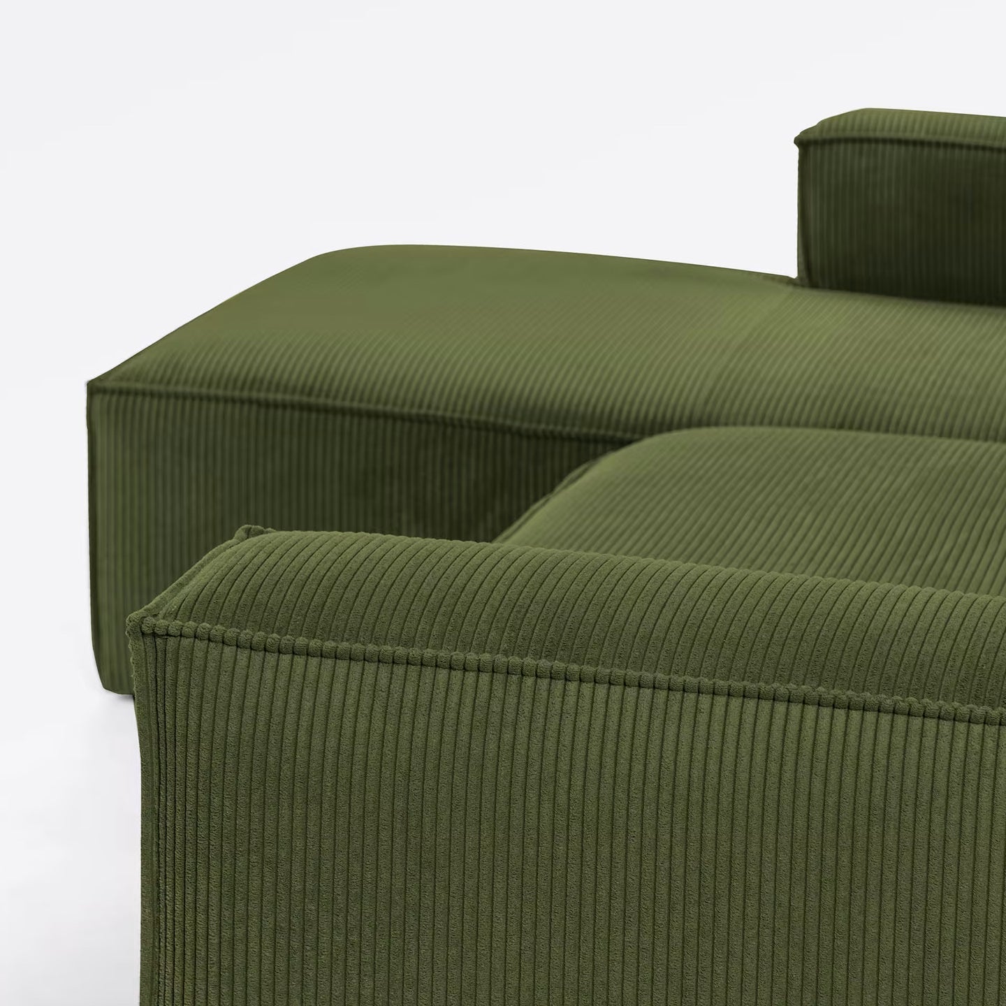 Kave Home Blok 4-Sitzer Sofa mit Chaiselongue links Kord - SKU#S572LN19