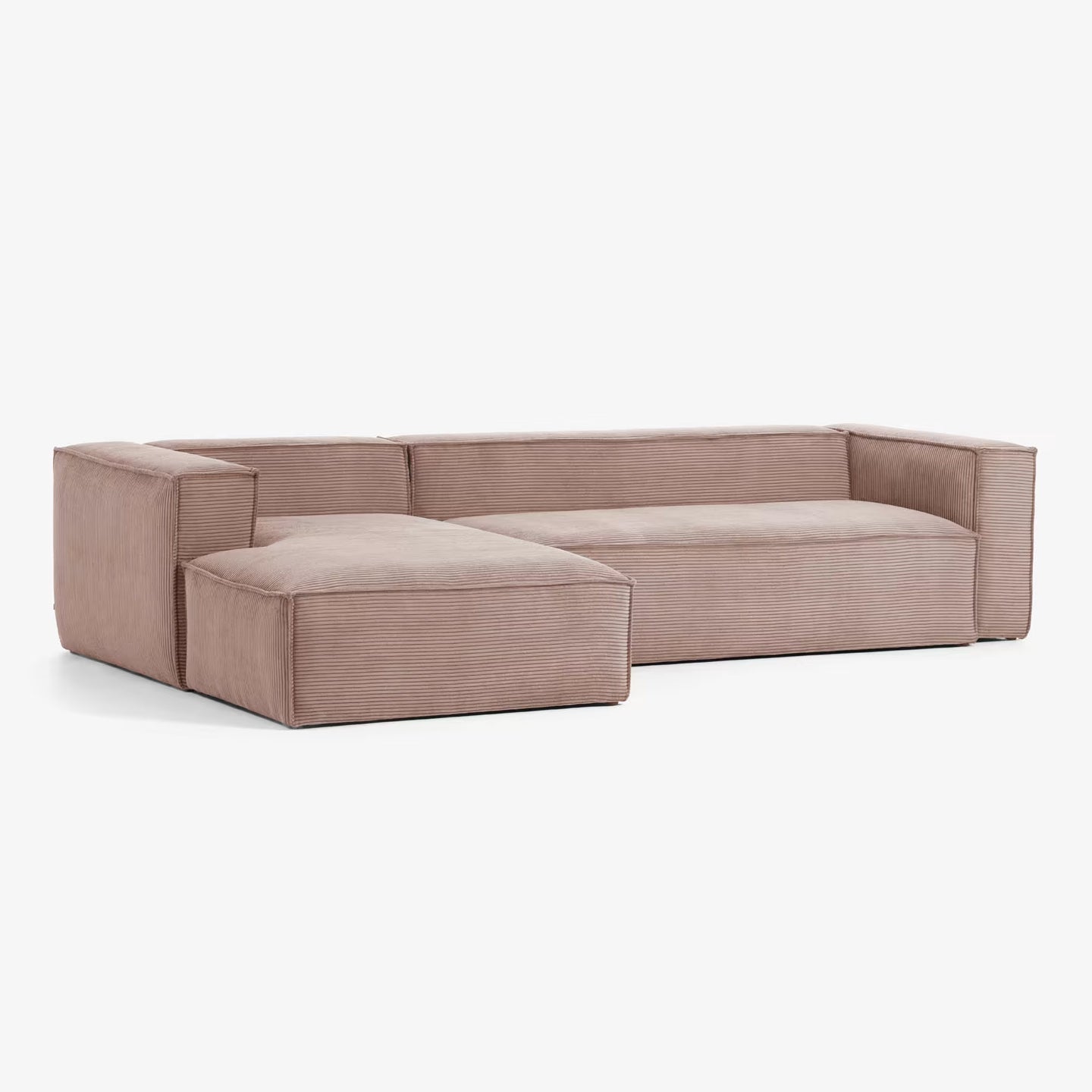 Kave Home Blok 4-Sitzer Sofa mit Chaiselongue links Kord - SKU#S572LN24