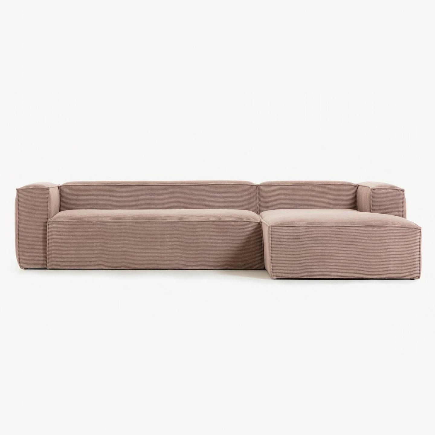 Kave Home Blok 4-Sitzer Sofa mit Chaiselongue rechts Kord 330 cm - SKU#S573LN24