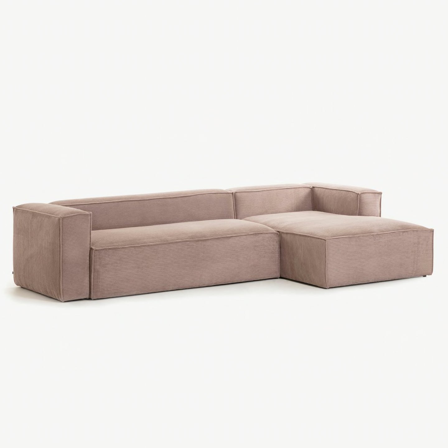 Kave Home Blok 4-Sitzer Sofa mit Chaiselongue rechts Kord 330 cm - SKU#S573LN24
