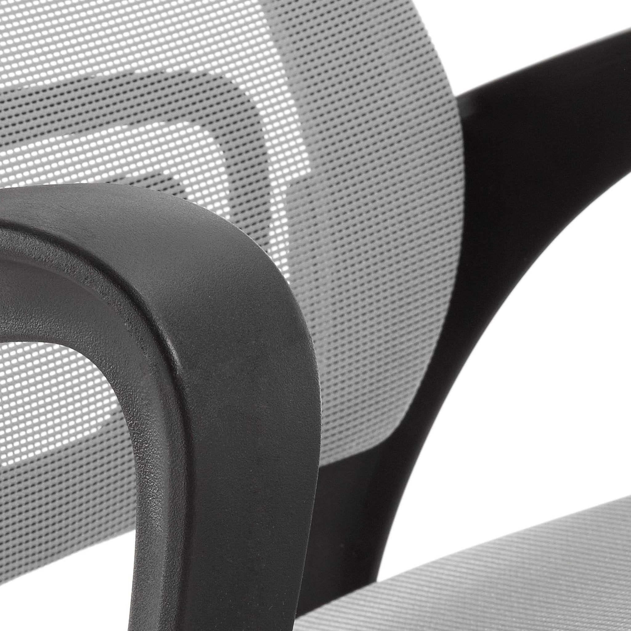 Kave Home Rail Bürostuhl & Schreibtischstuhl - In Farbe Grau - SKU #c563j03 - Lehne Textur