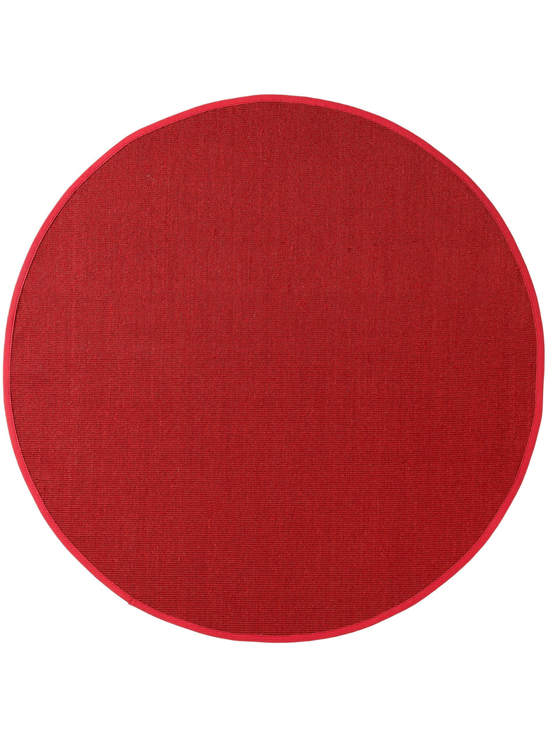 benuta Teppich Sisal Rot rund