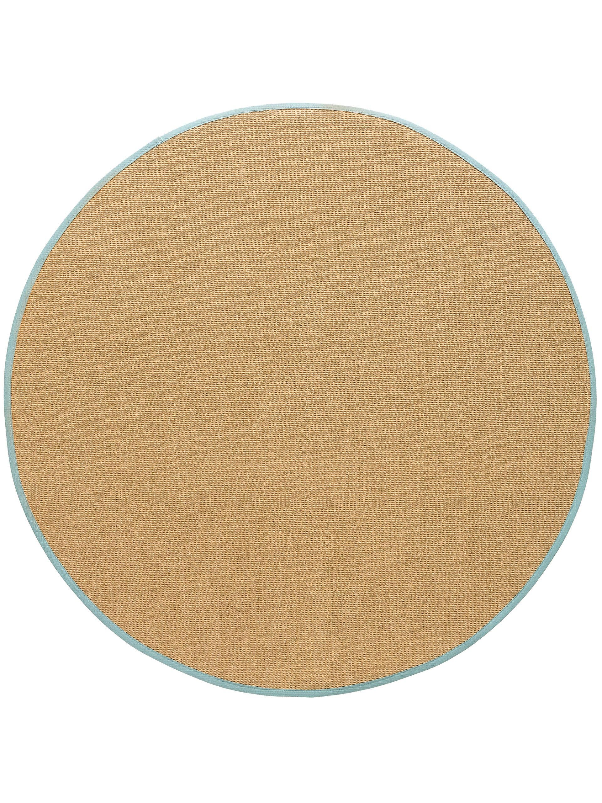 benuta Teppich Sisal Blau rund