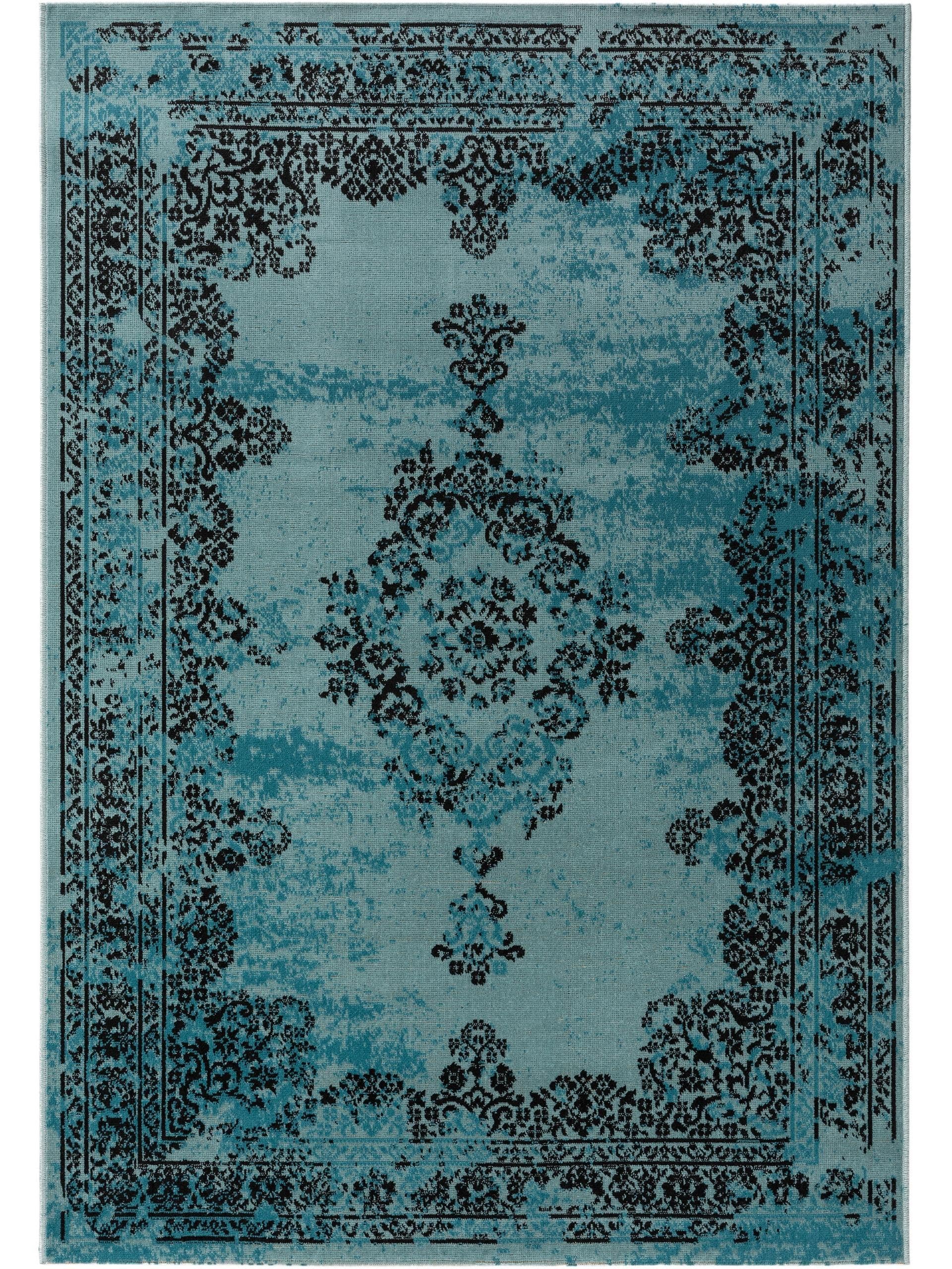 benuta Nest Outdoor-Teppich Antique Türkis