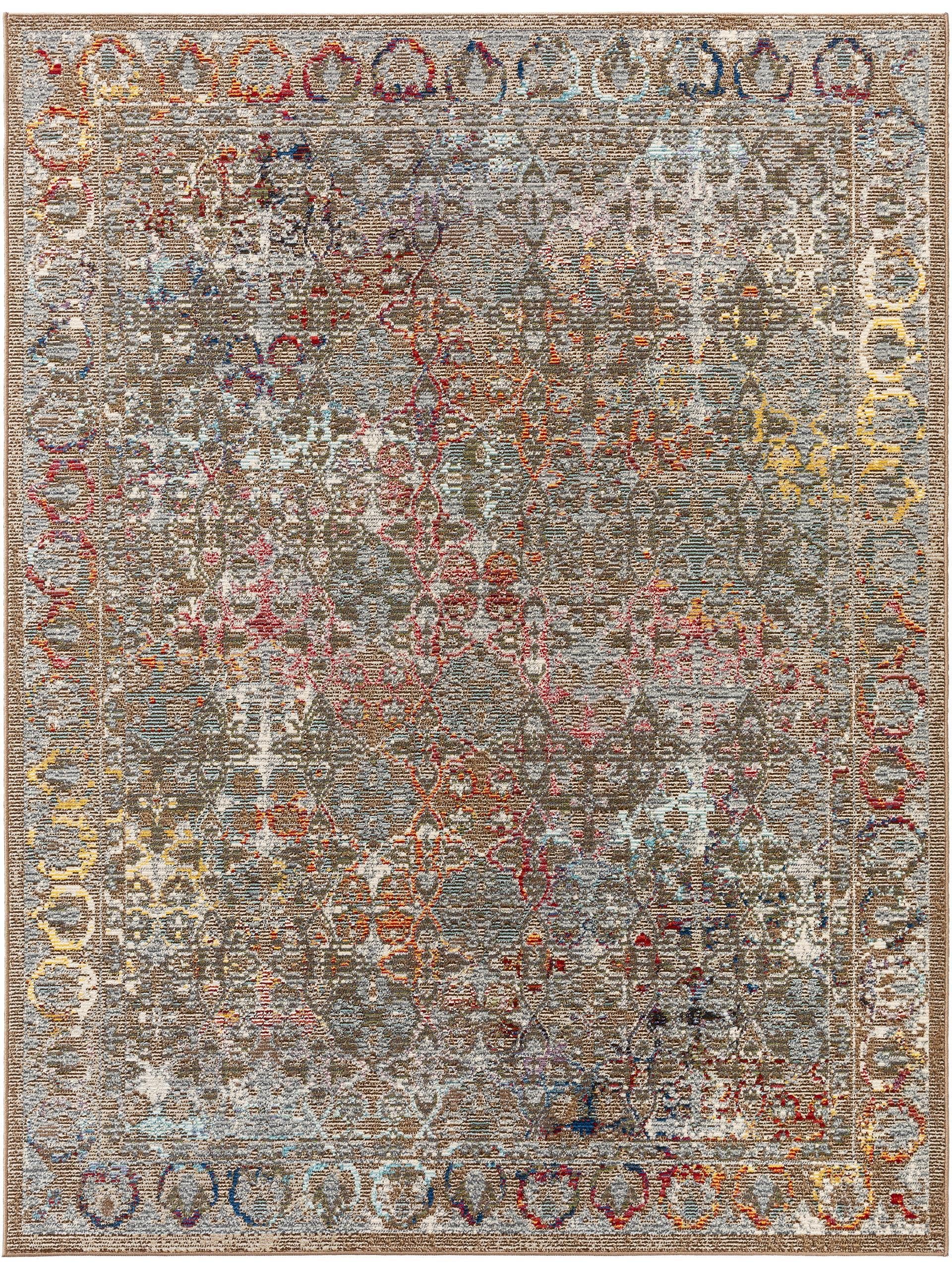 benuta Flachgewebeteppich Cuma Grau/Taupe