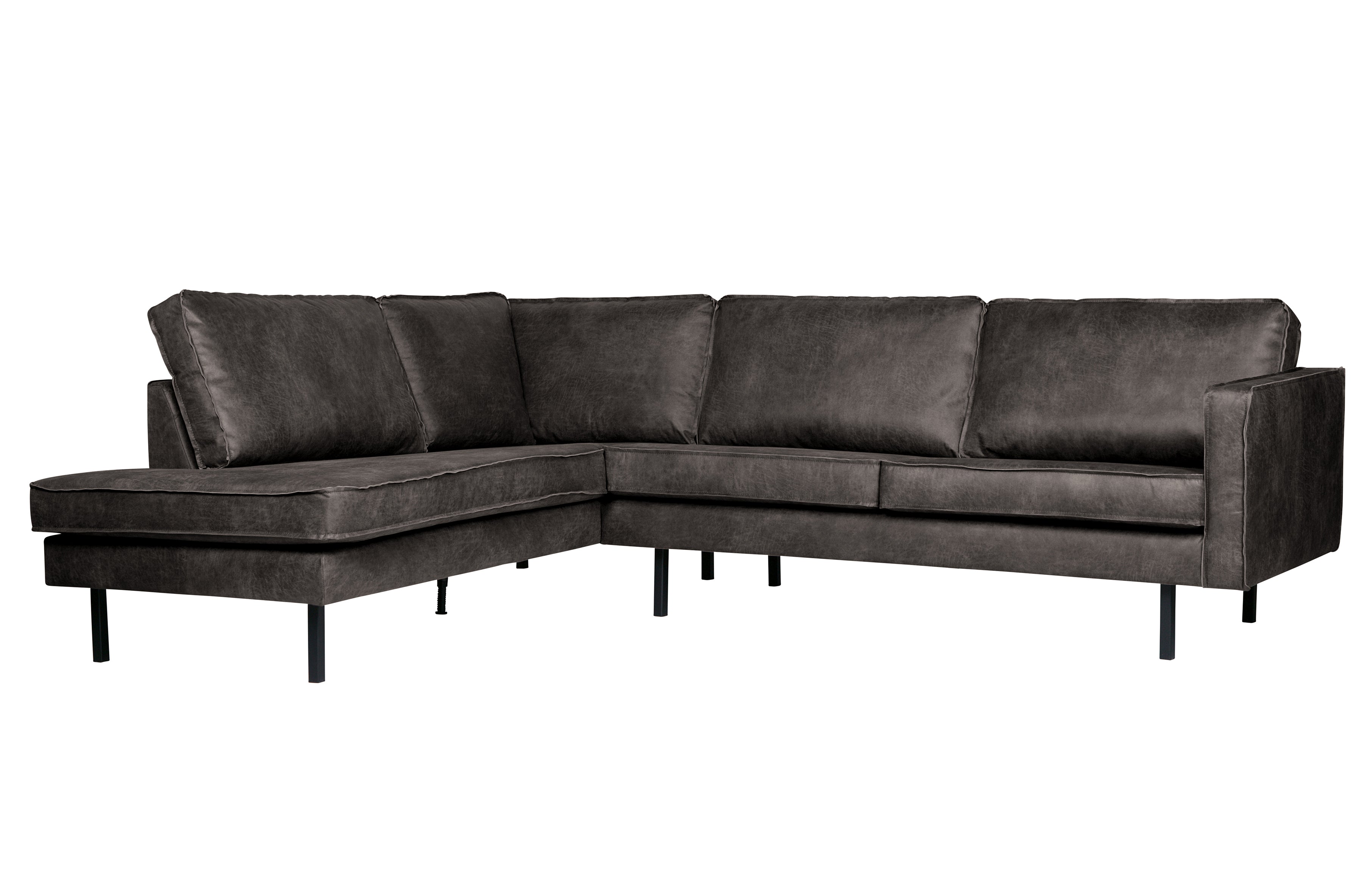 BePureHome Rodeo Eckbank Links Schwarz