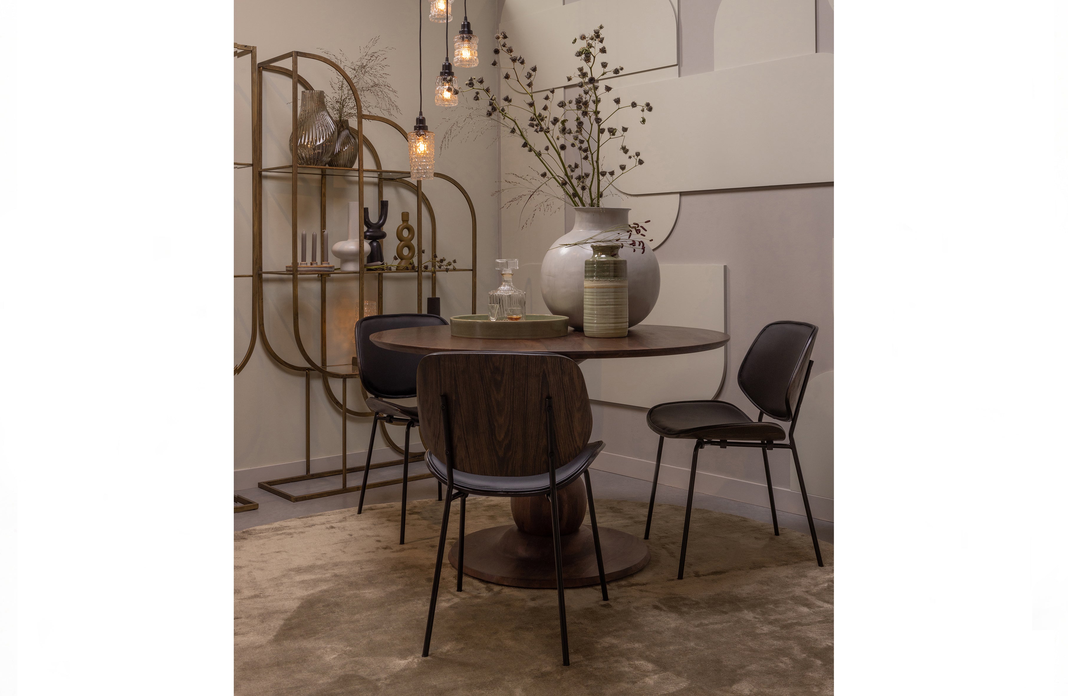 BePureHome Blanco Eßtish Ø120cm Mango Walnuss