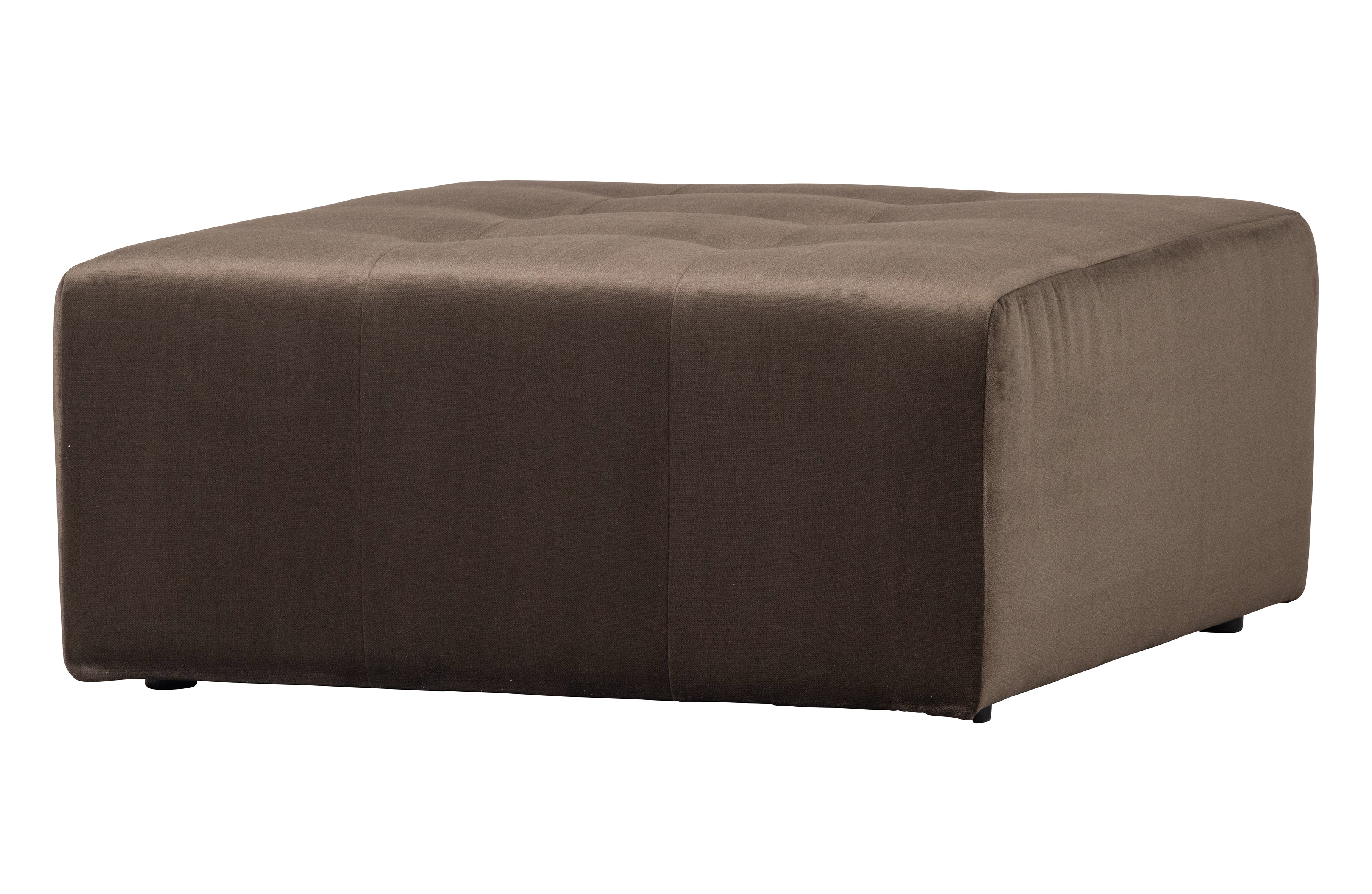 BePureHome Caleidoscoop Puff Velvet Taupe