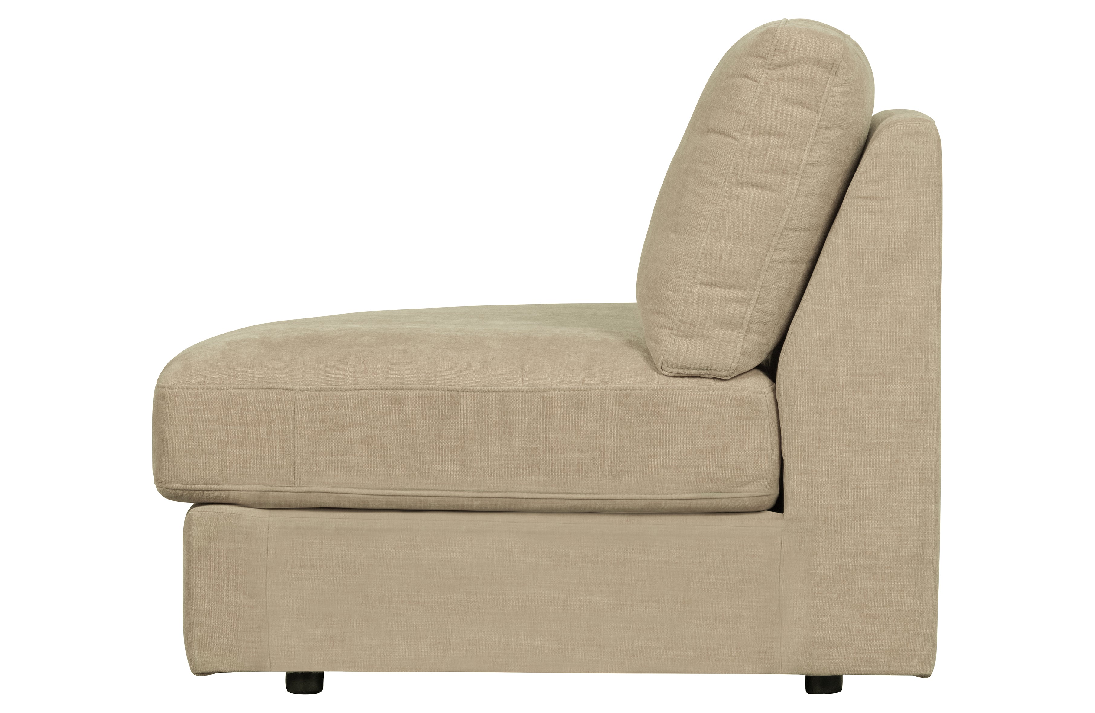 vtwonen Family1-seat Element Runde Ecke Links Gewebter Stof Sand