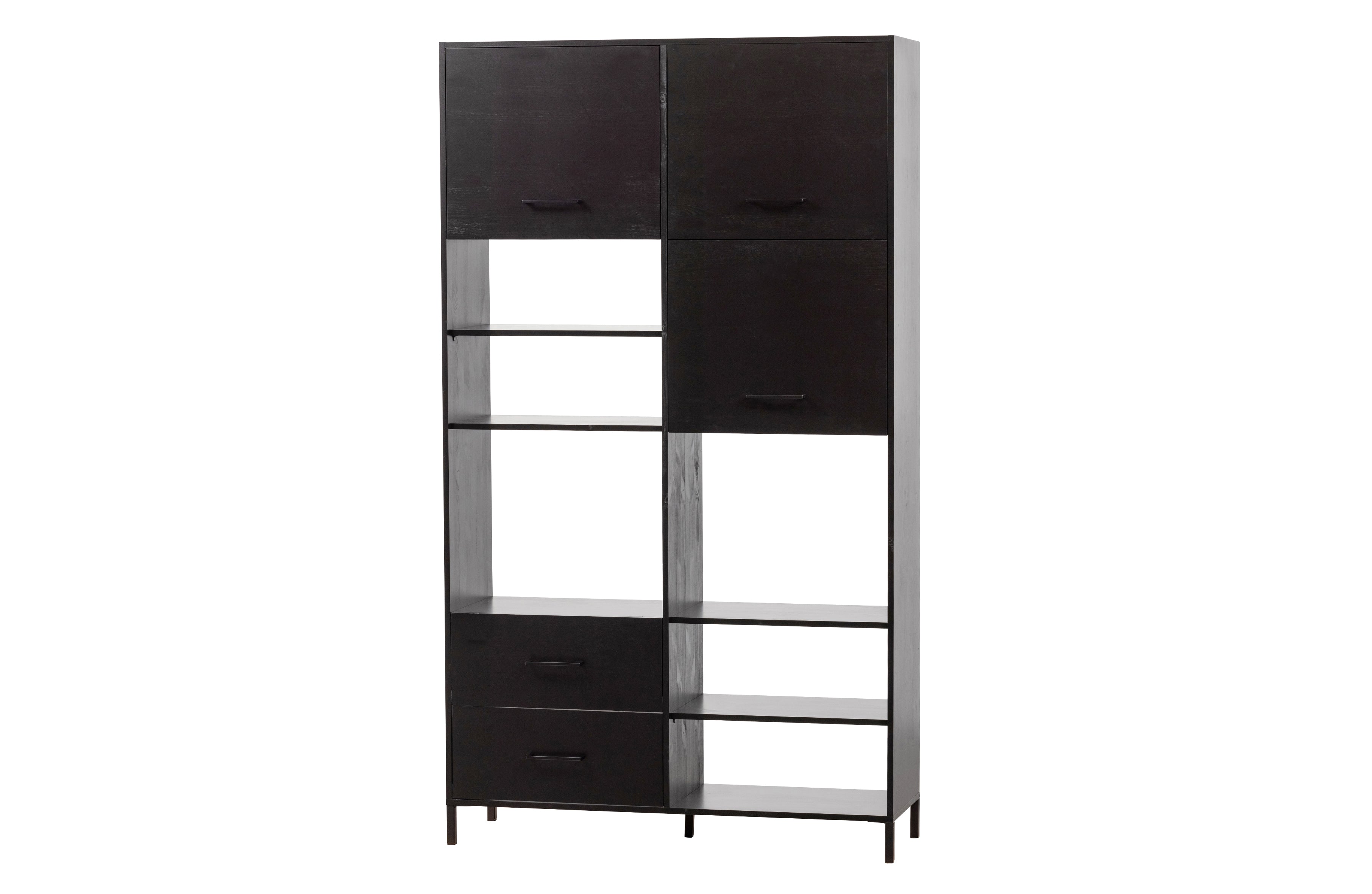 WOOOD Aiko Schrank Kiefer Schwarz [fsc]