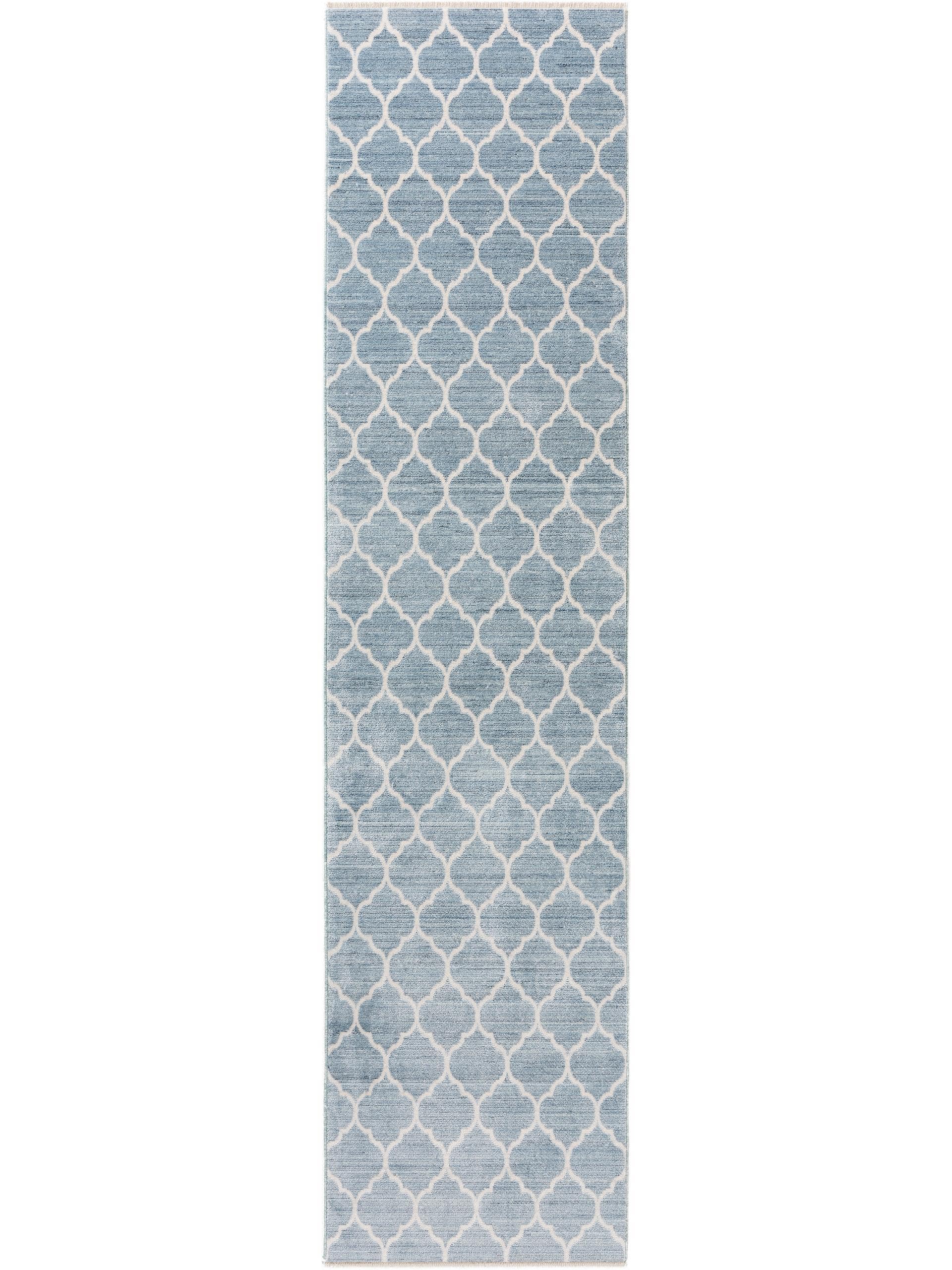 benuta Viskoseteppich Yuma Blau