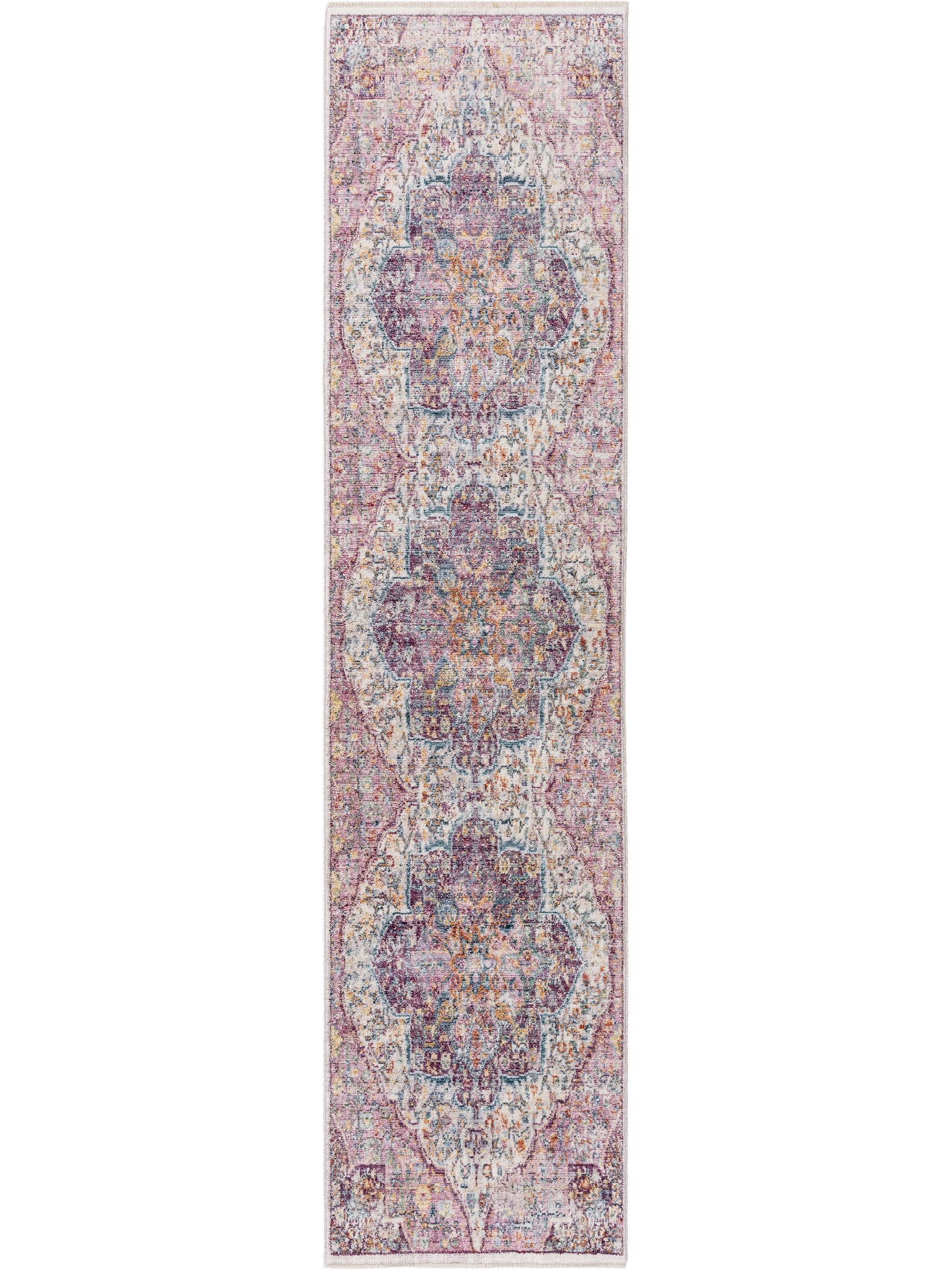 benuta Pop Viskoseteppich Yuma Multicolor/Pink